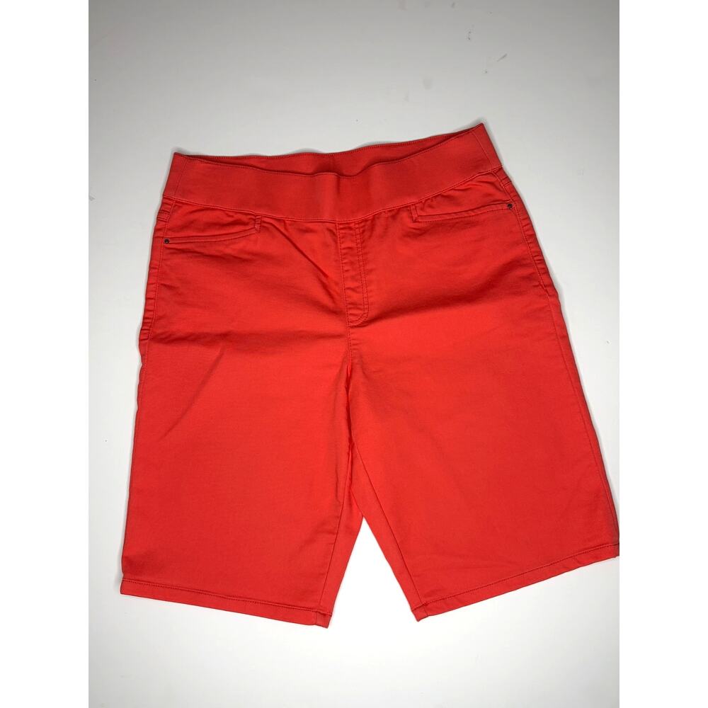 Intro Love the Fit Stretch Orange Bermuda Shorts Women's 10